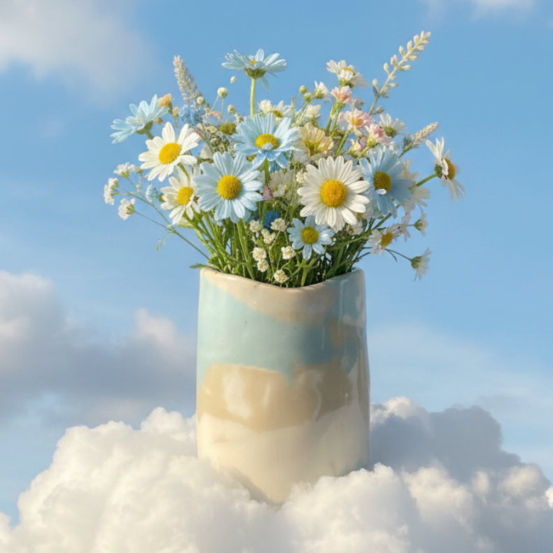 Small Cloud Porcelain Vase
